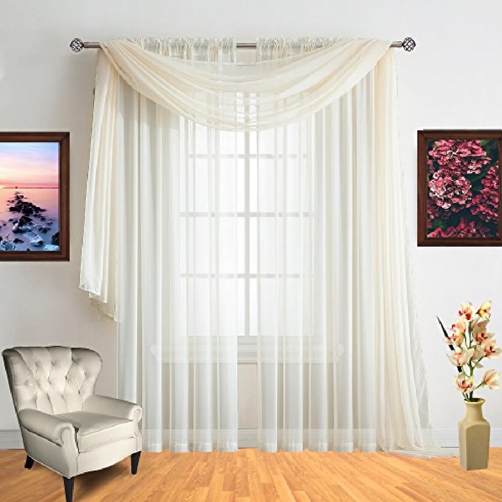 Isabella Taupe scarf window